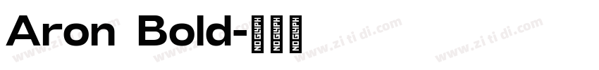 Aron Bold字体转换